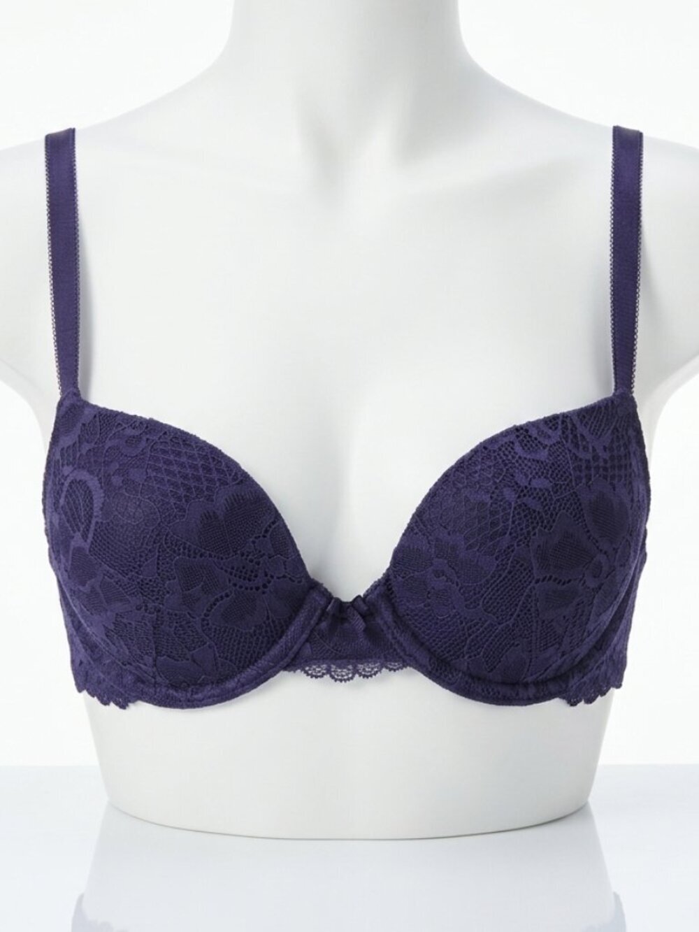 SAVAGE X Fenty Rihanna Lace Bra Navy Blue 32A NWT